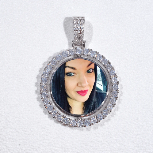 3D Spinning 2-Faced Custom Picture Pendant