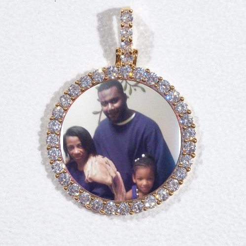 3D CIRCLE CUSTOM PICTURE PENDANT SMALL SIZE