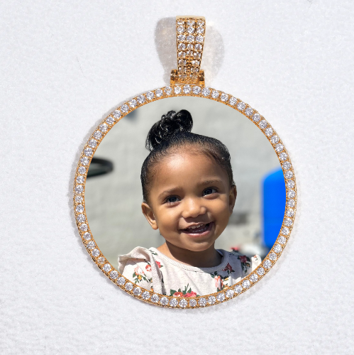 MEDIUM 3D CIRCLE CUSTOM PICTURE PENDANT