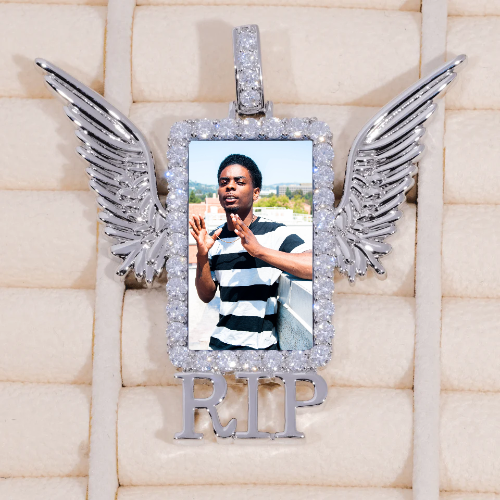 RIP WING 3D CUSTOM PICTURE PENDANT