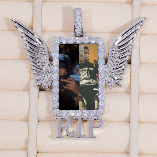 RIP WING 3D CUSTOM PICTURE PENDANT