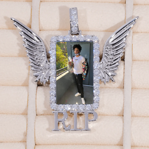 RIP WING 3D CUSTOM PICTURE PENDANT