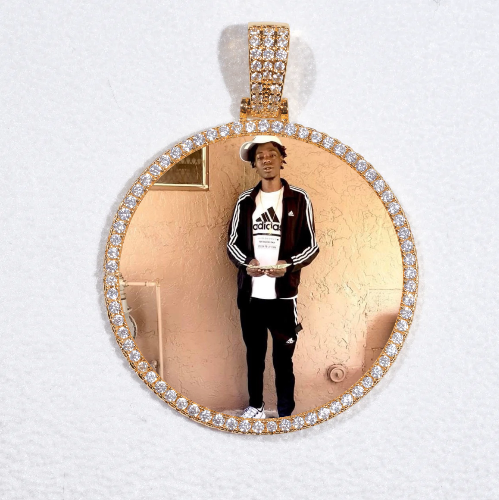 MEDIUM 3D CIRCLE CUSTOM PICTURE PENDANT