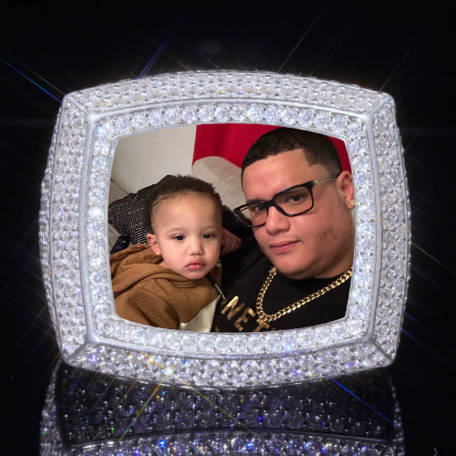 3D CUSTOM PICTURE ICED RING