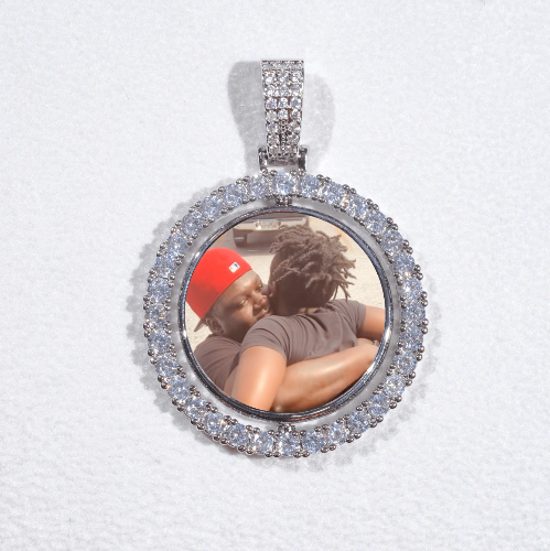 3D Spinning 2-Faced Custom Picture Pendant
