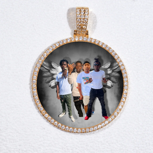 MEDIUM 3D CIRCLE CUSTOM PICTURE PENDANT