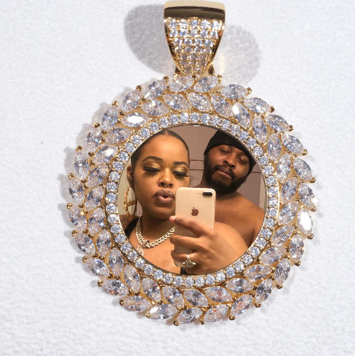 Large 3D Wheat Ear Custom Picture Pendant