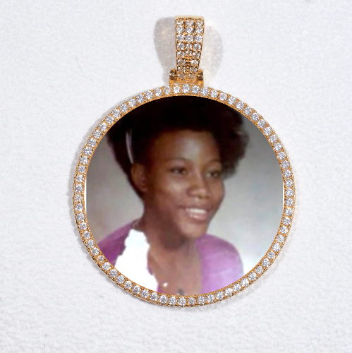 MEDIUM 3D CIRCLE CUSTOM PICTURE PENDANT