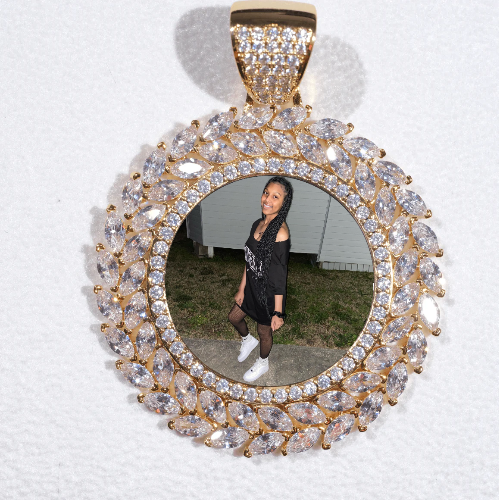Large 3D Wheat Ear Custom Picture Pendant
