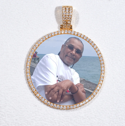 MEDIUM 3D CIRCLE CUSTOM PICTURE PENDANT