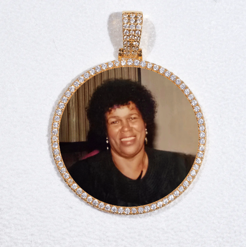 MEDIUM 3D CIRCLE CUSTOM PICTURE PENDANT