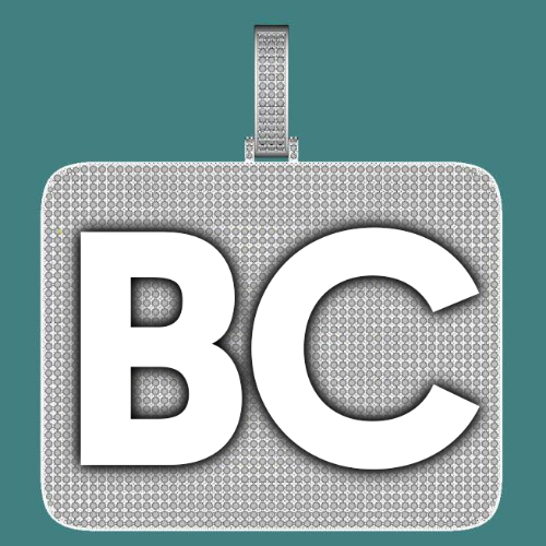 CUSTOM LETTER NECKLACE 3D BIG SQUARE