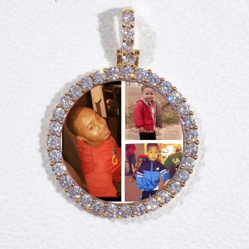 3D CIRCLE CUSTOM PICTURE PENDANT SMALL SIZE