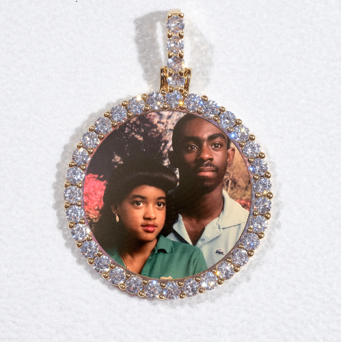 3D CIRCLE CUSTOM PICTURE PENDANT SMALL SIZE