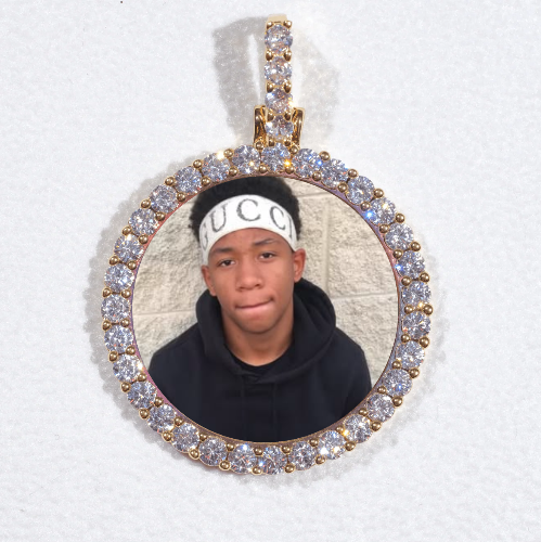3D CIRCLE CUSTOM PICTURE PENDANT SMALL SIZE