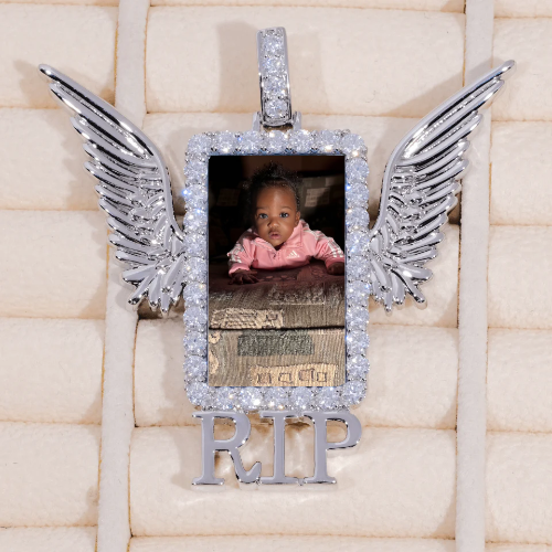 RIP WING 3D CUSTOM PICTURE PENDANT