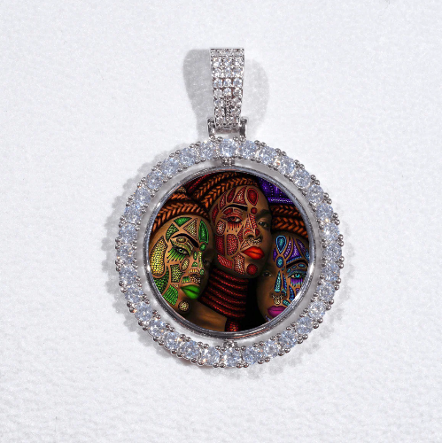 3D Spinning 2-Faced Custom Picture Pendant