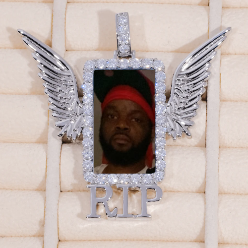 RIP WING 3D CUSTOM PICTURE PENDANT