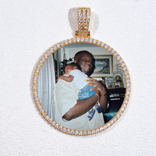 MEDIUM 3D CIRCLE CUSTOM PICTURE PENDANT