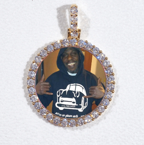 3D CIRCLE CUSTOM PICTURE PENDANT SMALL SIZE