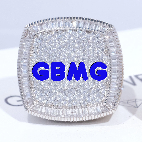CUSTOM LETTER 3D ICED RING
