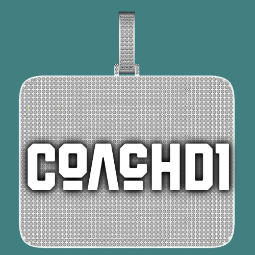 CUSTOM LETTER NECKLACE 3D BIG SQUARE