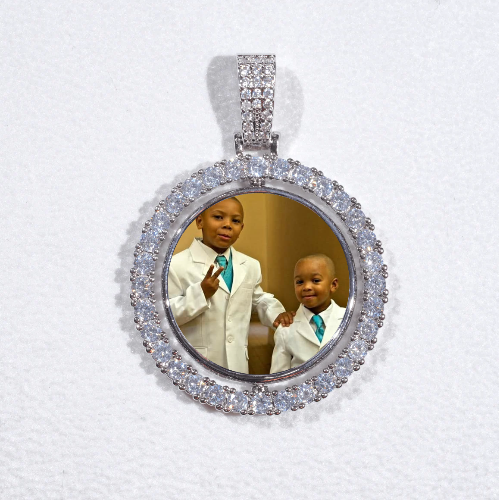 3D Spinning 2-Faced Custom Picture Pendant