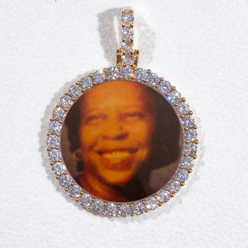 3D CIRCLE CUSTOM PICTURE PENDANT SMALL SIZE