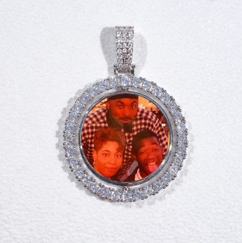 3D Spinning 2-Faced Custom Picture Pendant
