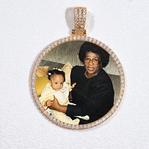 MEDIUM 3D CIRCLE CUSTOM PICTURE PENDANT