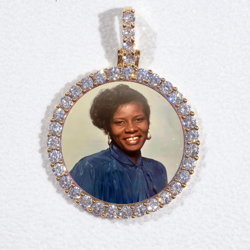 3D CIRCLE CUSTOM PICTURE PENDANT SMALL SIZE