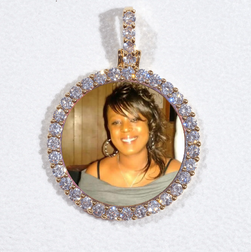 3D CIRCLE CUSTOM PICTURE PENDANT SMALL SIZE