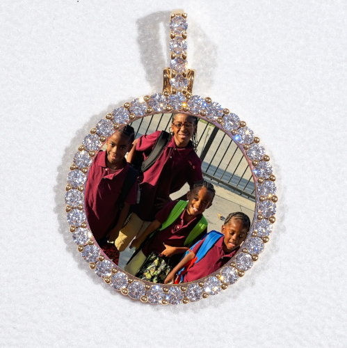 3D CIRCLE CUSTOM PICTURE PENDANT SMALL SIZE