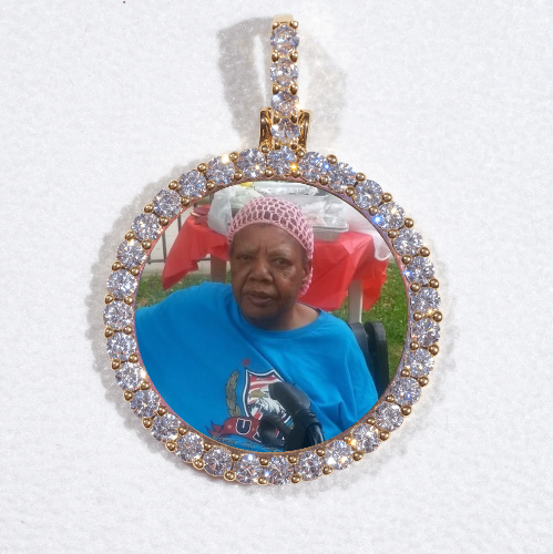 3D CIRCLE CUSTOM PICTURE PENDANT SMALL SIZE
