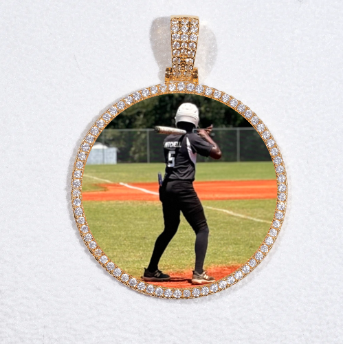 MEDIUM 3D CIRCLE CUSTOM PICTURE PENDANT