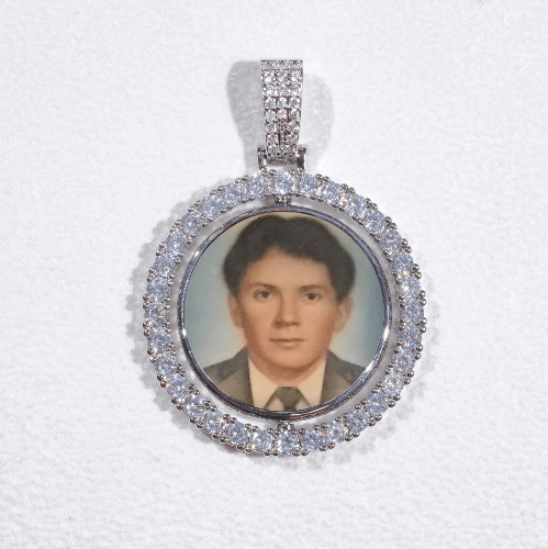 3D Spinning 2-Faced Custom Picture Pendant