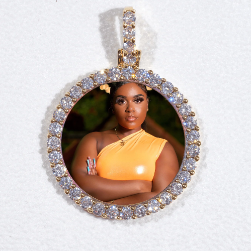 3D CIRCLE CUSTOM PICTURE PENDANT SMALL SIZE