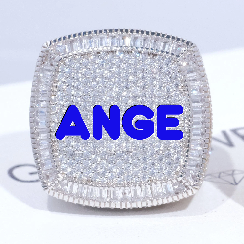 CUSTOM LETTER 3D ICED RING