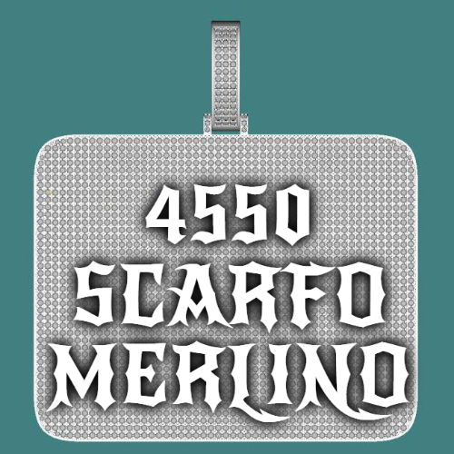 CUSTOM LETTER NECKLACE 3D BIG SQUARE
