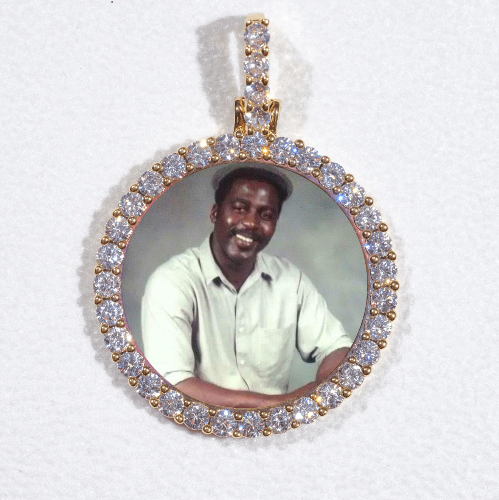 3D CIRCLE CUSTOM PICTURE PENDANT SMALL SIZE