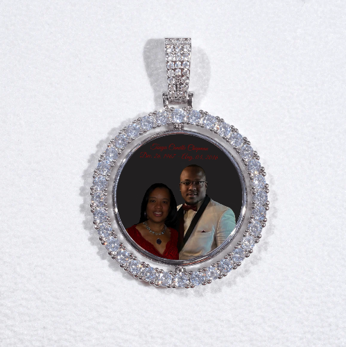 3D Spinning 2-Faced Custom Picture Pendant