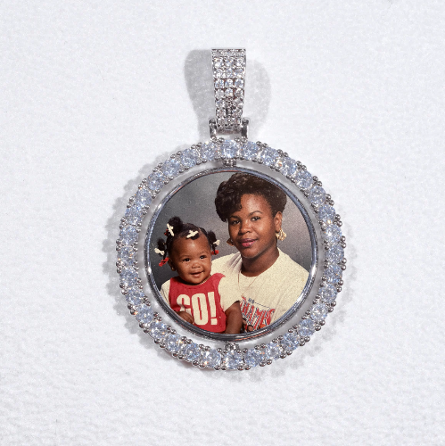 3D Spinning 2-Faced Custom Picture Pendant