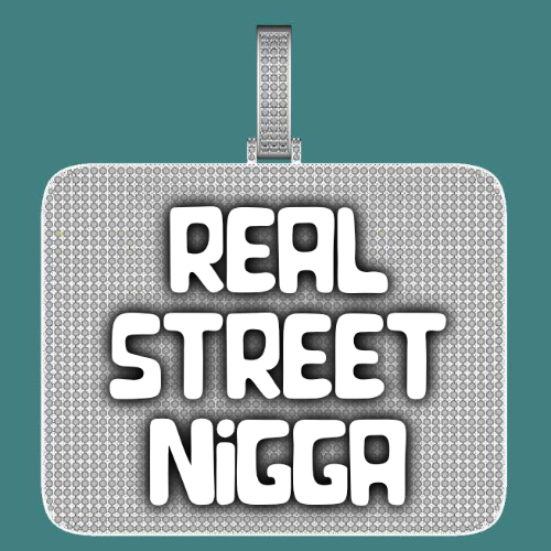 CUSTOM LETTER NECKLACE 3D BIG SQUARE