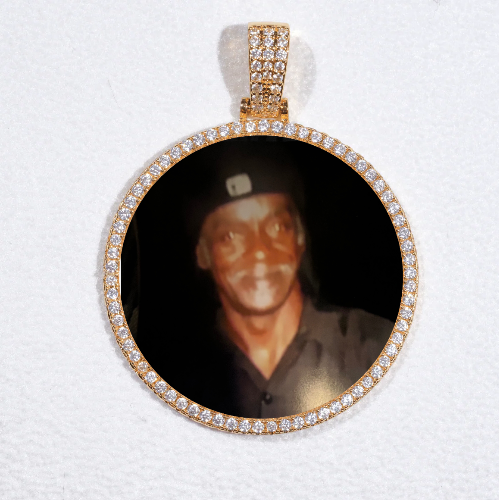 MEDIUM 3D CIRCLE CUSTOM PICTURE PENDANT