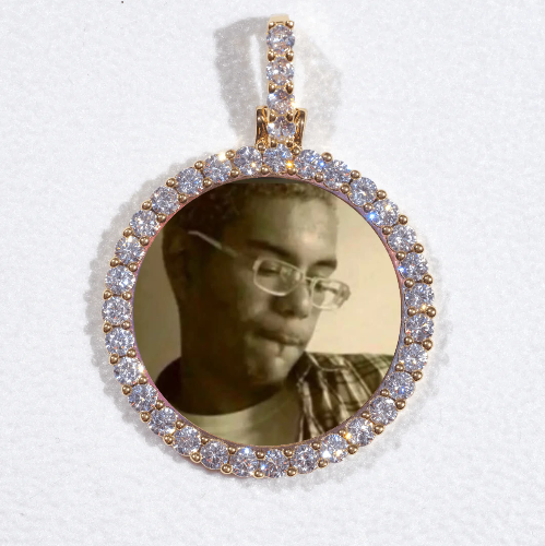 3D CIRCLE CUSTOM PICTURE PENDANT SMALL SIZE