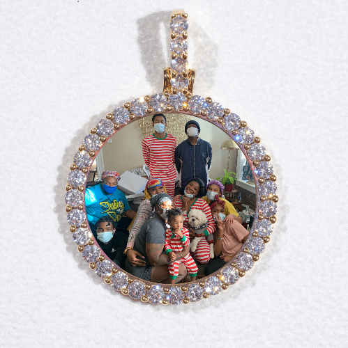 3D CIRCLE CUSTOM PICTURE PENDANT SMALL SIZE