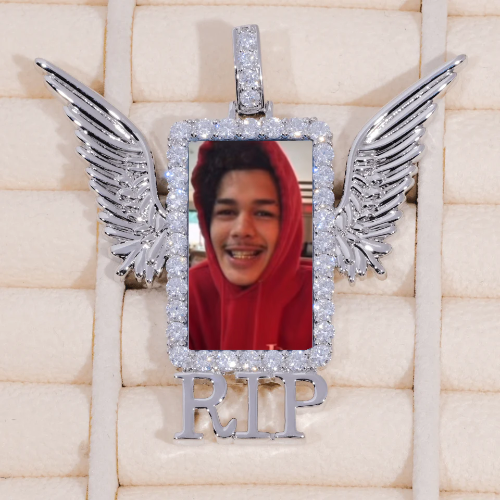 RIP WING 3D CUSTOM PICTURE PENDANT