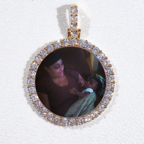 3D CIRCLE CUSTOM PICTURE PENDANT SMALL SIZE
