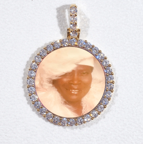 3D CIRCLE CUSTOM PICTURE PENDANT SMALL SIZE