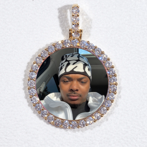 3D CIRCLE CUSTOM PICTURE PENDANT SMALL SIZE